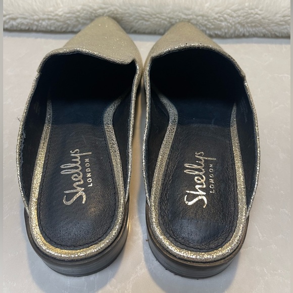 Shellys London metallic gold mules - Picture 3 of 9